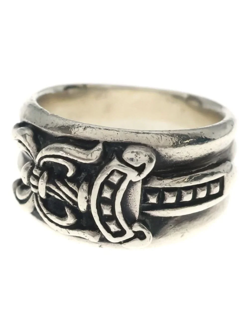 Chrome Hearts Dagger Ring Silver